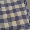 DII Buffalo Check Collection, Classic Farmhouse Tablecloth, 60 x 104, Stonewash Blue
