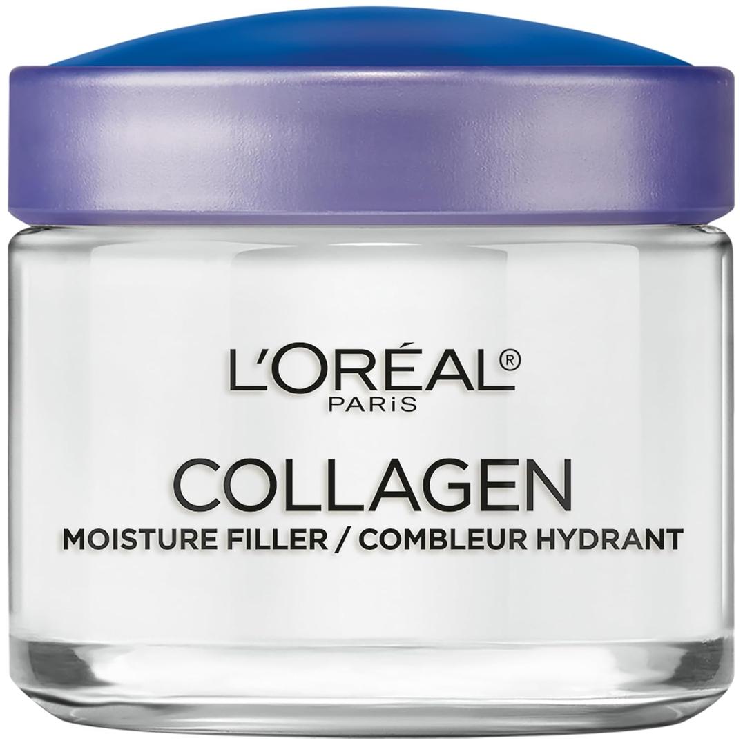 L'Oreal Paris Collagen Daily Face Moisturizer, Reduce Wrinkles, Face Cream 3.4 oz 