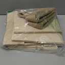 Criusia Drawer Organizer Clothes, 10 Pack Dresser Organizer for Baby Clothes, Underwear, Sock- Foldable Closet Organization and Storage Dividers Bins for Nursery, Bedroom (Beige)