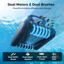 5600GPH Robotic Pool Cleaner,240Min Cordless Pool Vacuum for Inground Pools,3230 Sq.ft,2 Brushe&2 Motor,4-in-1 Wall&Waterline&Floor&Full Cover Cleaning,Smart Navigation,Dual Filtration