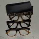 REAVEE Oprah Style Reading Glasses for Women, Blue Light Blocking Stylish Oversized Computer Readers Spring Hinge (Black/Brown Tortoise/Grey Tortoise)