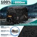Upgraded Mobility Scooter Storage Cover, 600D Heavy Duty Scooter Weather Cover, Mobility Scooter Cover with Waterproof Strip, Anti-UV, Water Resistant - 49"x 23"x 39"