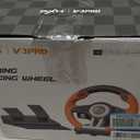 PXN PC Racing Wheel, V3 PRO 180 Degree Universal USB Car Sim Game Steering Wheel with Pedals for PC, Xbox One, Xbox Series S/X, PS3, PS4, Switch (Orange)