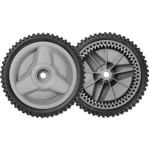 Front Drive Wheels Fit for Hus qvarna HU700F Mower, 532401274 Drive Wheels Tires for HU Self Propelled Lawn Mower Tractor, Front Wheels for HU700F, 2 Pack, Gray