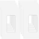 MLLIZH 10 Pack 1-Gang Screwless Wall Plate, Decora Outlet Cover Plates, 4.57” H x 2.76” L, for Light Switch, Dimmer, GFCI, USB Outlet