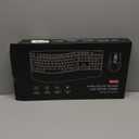 Wireless Keyboard and Mouse Combo, 2.4G Full Size Wave Keys Ergonomic Keyboard with Wrist Rest and 3-Level DPI Adjustable Wireless Ergonomic Mouse for Windows, Mac OS Desktop/Laptop/PC(Black)