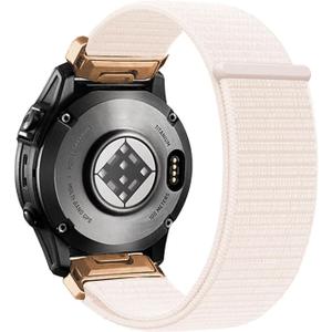 Nylon Quickfit 22mm Watch Band for Garmin Fenix 8 47mm, Fenix 7, Fenix 6, Fenix 5, Forerunner 965/955/945, Epix Pro Gen 2 47mm Soft Hook and Loop Replacement Band