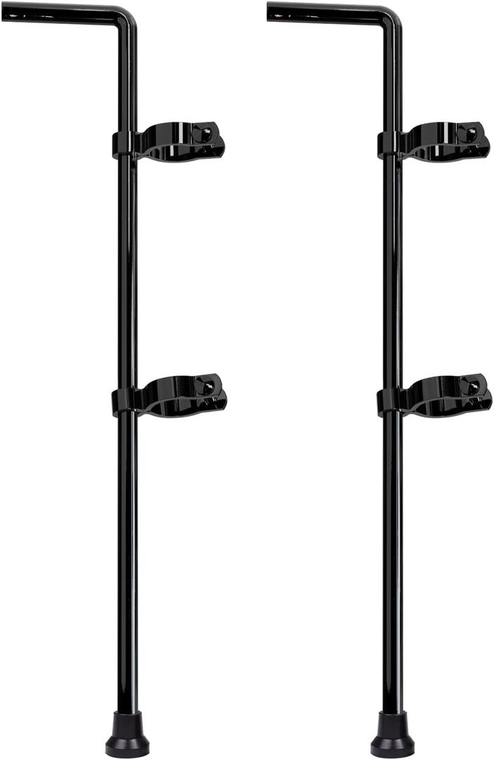 VIVIDA Gate Drop Rod, 1-5/8" x 32" Black Chain Link Cane Bolts, 2 Pack