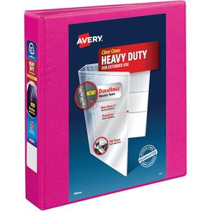 Avery Heavy-Duty View Binder with 1.5-Inch One Touch EZD Rings, Pink, 1 Binder (79721)