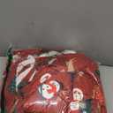 CAROMIO Christmas Duvet Cover Queen, Reversible Printed Comforter Cover Set Christmas Holiday Decorative Bedding, Soft Microfiber Red Duvet + 2 Pillow Shams (Snowman, Queen)