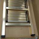 HillhutApex 2 Step Stool, Aluminum Foldable Step Ladder, Lightweight Stable Stool with Wide Non-Slip Pedals, 330lbs Bearing Capacity Ladder for Office,Home,Kitchen - Gold