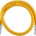 Efield 36-Inch Flexible Gas Line Connector, 1/2" MIP x 1/2" FIP Brass Adapter, Stainless Steel Gas Hose, Yellow,(HOSE074)