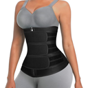 FeelinGirl Neoprene Waist Trainer for Women 3 Straps Tummy Control Workout Corset Cincher Long Torso Trimmer Sauna Belt XL