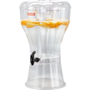 VEVOR Beverage Dispenser, 3.4 Gallon Drink Dispenser for Parties, Plastic Juice Dispensers with No-Drip Spigot, Iced Tea Lemonade Juice Water Dispensers, for Restaurants, Hotels, Parties