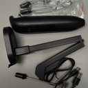 Electric Milk Frother Handheld: Rechargeable 3 in 1 - LED Digital Display with 3 Speeds Portable Stainless Steel Drink Foam Mixer for Milk Coffee, Lattes, Cappuccino, Matcha - Charcoal Black