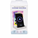 Wavy LED Light & Mirror Phone Holder – Multi-Functional Desk Stand