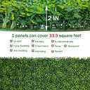 ODTORY Artificial Boxwood Roll Panels:40 X 120 in(33.5 sqft) UV-Anti Artificial Ivy Privacy Fence Wall Screen for Indoor Outdoor Green Grass Wall Decor & Ivy Fence Covering Privacy
