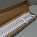 No Drill L-Shaped Vinyl Cordless Mini Blinds,White,36.5" Wx 48" H