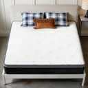 Queen Size Mattress in a Box 60x80 Inch 10 Inch Independent Pocket Spring Soft Comfortable Quiet Support Polyester Cover