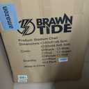 BRAWNTIDE Stadium Seat with Back Support - Comfy Cushion, Thick Padding, 2 Steel Bleacher Hooks, 4 Pockets, 2 Cup Holders, Reclining Back, Ideal Chair for Sport Events, Beaches, Camping, Concerts