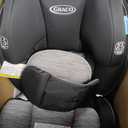 Graco Slimfit 3-in-1 Convertible Car Seat, Slim Car Seat with Space-Saving Design, Highback Booster Seat with 10-Position Headrest, Rear Facing and Forward Facing Carseat, Jarret, Manufacture Date 2025/10/11 