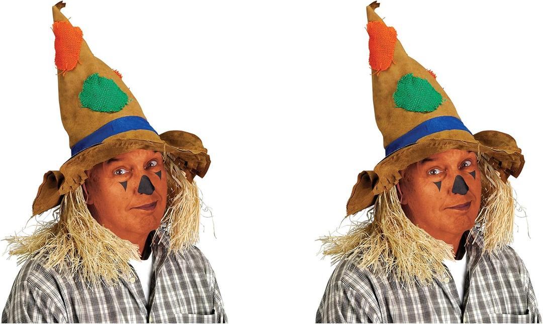 Beistle White Fabric Pilgrim Bonnet Costume Accessory (One Size) 2 Pack