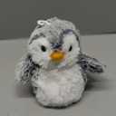 Aurora Playful Pompom Penguin Mini Stuffed Animal - Vibrant Companions for Warm Cuddles - Perfect for Adults, Kids, and Birthdays - Gray 6 Inches