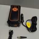 OlarHike Cordless Tire Inflator Portable Air Compressor, 150PSI Dual Power - 6000mAh & 12V DC, Air Pump for Car Tires, Motorcycle, Bicycle, Electric Pump with LED Light & Digital Pressure Gauge (3-orange)