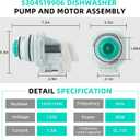 UPGRADE 5304519906 blp11-2 Dishwasher Pump and Motor Assembly Replacement fit for Fri-gidaire Ik-ea White-Westinghouse Water Drain Circulation Pump Replaces A11951402, AP6840161 By Fetechmate
