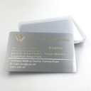 304 Stainless Steel Thick 0.5mm Metal Business Cards Blank Tablet 86X54mm Pack of 10PCS (Silver Brushed Finishing, Blank)