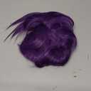 Swiking Purple Mullet Wigs for Women 80s Rocker Shaggy Layered Fluffy Wig Shoulder Length Hair Cosplay Halloween Costume Wigs(Purple)