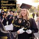 Leinuosen Congrats Grad Frame 2026 Graduation Gifts Black Wooden Standing Frame with Tassel Holder for 2.5 * 3.5" Photo Graduation Party Decorations Table Centerpieces for College Senior High School