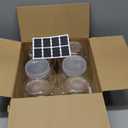 6PCS 34oz Plastics Candy Jars with Lid & Spoons, 1000ml Plastic Cookie Jars Set Clear with Labels& Pen for Candy, Buffet, Coffee Holder Food Storage