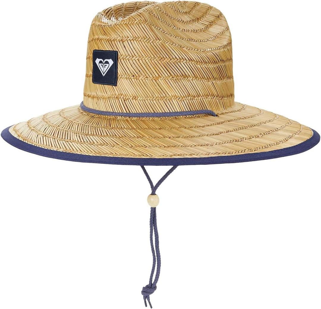 Roxy womens Tomboy Straw Sun Hat, Mood Indigo, Small-Medium US