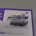 K-Musculo Boat Cover, 20-22 ft Heavy Duty 800D Waterproof Boat Cover, Tear UV Resistant with Motor Cover, Fits V-Hull, Tri-Hull (Boat Width 100in, Grey)