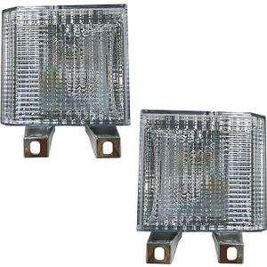 KYYET Pair Clear Lens Park/Signal Lights Compatible with 19831988 Chevy Blazer GMC Pickup Truck Driver and Passenger Side w/quad headlamps replaces 918045 918046