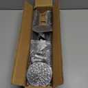 Boshangjia 38.5 inch Pot Rack Wall Mounted Detachable Pan Rack Organizer Industrial Pipe Hanging Rail Lids Utensils Hanger Holder for Kitchen with 10 S Hooks, Black…