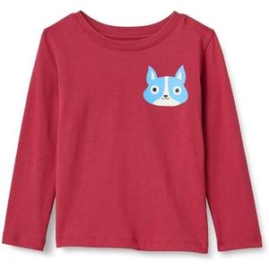 Amazon Essentials Boys and Toddlers' Long-Sleeve Cotton T-Shirts, Size 5 Y