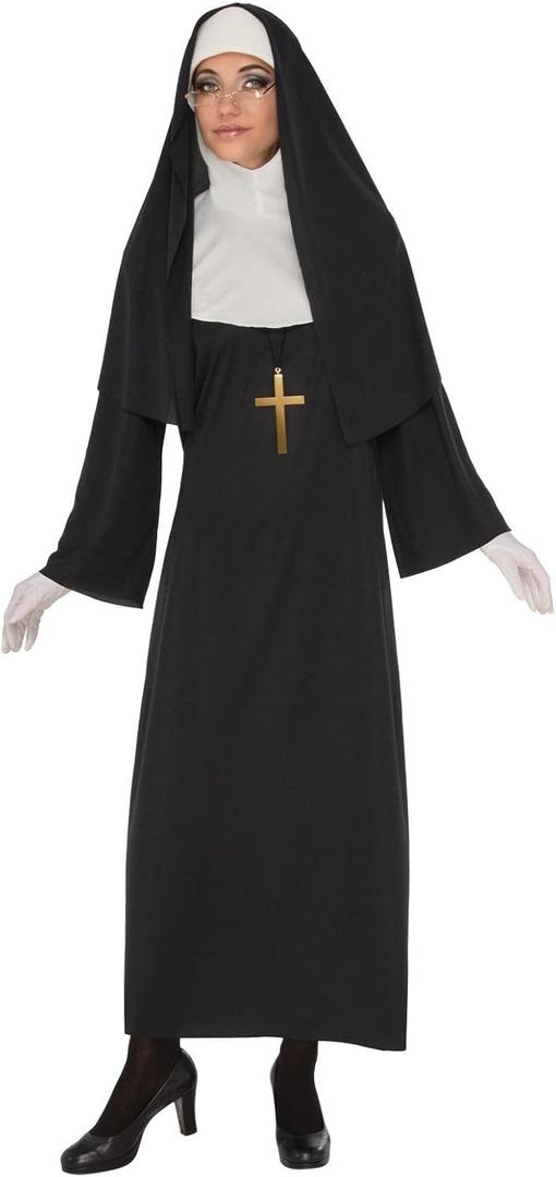 Rubie's Costume 821062-M Co Women's Nun, Black/ White, Medium