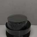 PULOTE 100PCS Black Plastic Plates Disposable - Premium Heavy Duty 50 Black Dinner, 50 Dessert/Salad Plates - Ideal for Party, Halloween