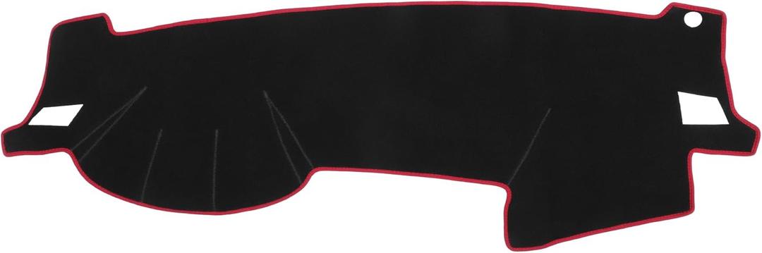 Car Dashboard Cover Mat Compatible for Subaru Impreza 2003-2007, Protective Polyester Black Red Center Console Interior Trim Dash Board Mat