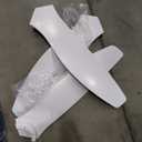 52-Inch White Ceiling Fan Without Light, Modern Low-Profile Flush Mount Fan with Remote, 6-Speed Reversible Quiet DC Motor,for Balcony, Living Room, Bedroom (No Light)