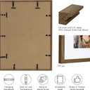 Vivelove 20x30 Oak Wood Poster Frame with Real Glass, 16x24 Matted Frame for 20x30 Picture, Natural Wooden Picture Frames for Wall Art Photo and Print,Picture Tabletop & Wall Decoration