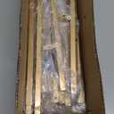 57.5" Gold Easel Stand for Wedding Sign, Heavy Duty Metal Display Stand, 4-Tier Height Adjustable Easel for Art, Paintings, Welcome Signs, Posters, and Décor, Simply Assembly Required