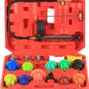 18PCS Radiator Pump Pressure Tester Kit, Pressure Leak Tester Tool Kit for Automotive Cooling System Water Tank Leakage Detection