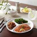 Corelle Livingware Divided Dinner Plate, 10-1/4-Inch, Winter Frost White - Pack of 4 Plates