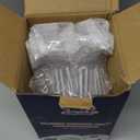 JOLLY CHEF 50 Pack 5 oz Plastic Dessert Cups with Lids and Spoons, Yogurt Parfait Appetizer Cup for Party, Clear Mini Dessert Shooter for Pudding Fruit Trifle Ice Cream