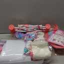 Baby Doll Crib and Stroller Accessories Play Set with 11" Baby Doll,Dining Chair,24 PCS Dolls Accessories and 2 Sets Clothes,Realistic Pretend Play for Girls Kids 3-5 4-6 5-7 Year Gifts