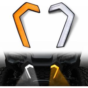 LED Turn Signal Fang Lights for Honda Talon 1000R & 1000X(2019-2024), 1000X-4 (2020-2025), Front Grille Accent Signature Lights, 2 PCS