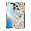 Toycamp for iPhone 16 Pro Max Case - Compatible with MagSafe Women Girls Cute Phone Cover Magnetic with Shockproof Protective Girly Aesthetic Designer Case for iPhone 16 Pro Max 6.9", Cartoon Floral